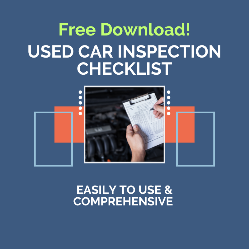 Used Car Inspection Checklist - downloadable